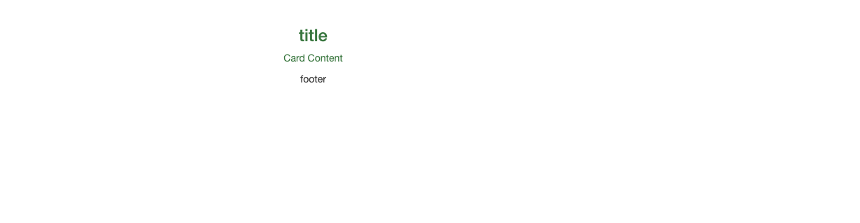 Attempt to display a Bootstrap 4 card without dependencies