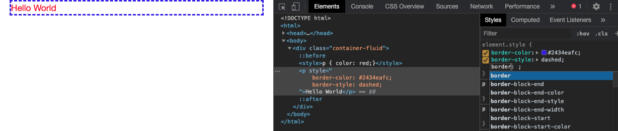 Edit CSS with Chrome DevTools.
